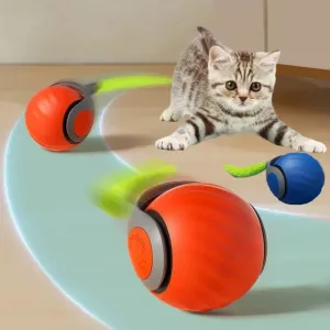 2025 New Interactive Cat Toy Ball Small Tail Rolling Ball Suitable for Indoor and Outdoor Cat and Dog Play Toys for Cats Things