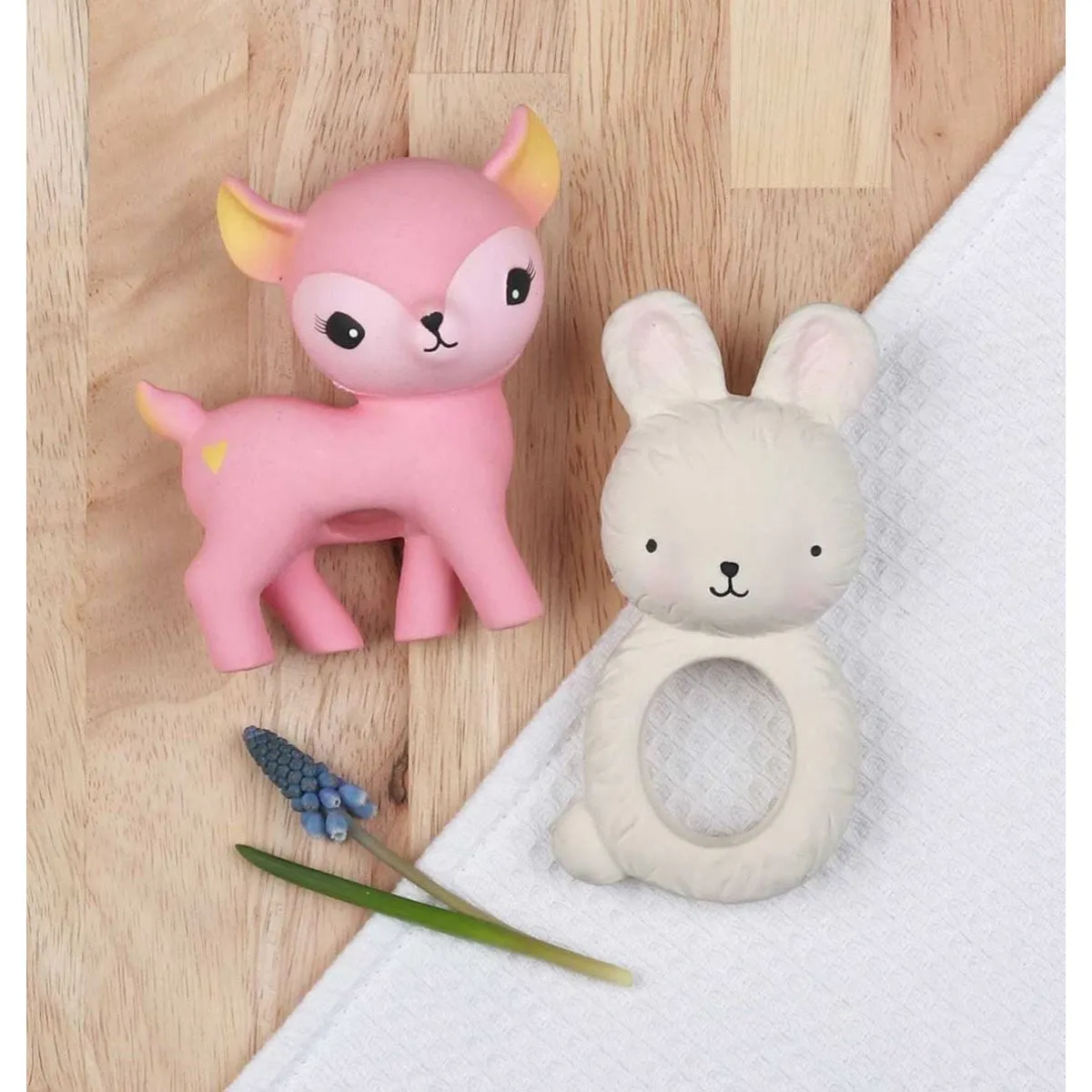 A Little Lovely Company Teether Ring - Bunny