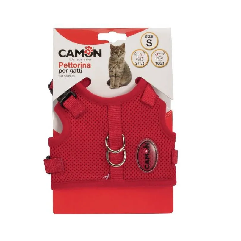 Adjustable cat harness, MESH, black, 180~230mm / 270~330mm, SM