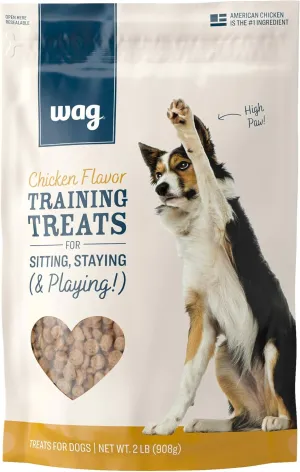 Amazon Brand  Wag Chicken Flavor Training Treats for Dogs, 2 lb. Bag (32 oz)