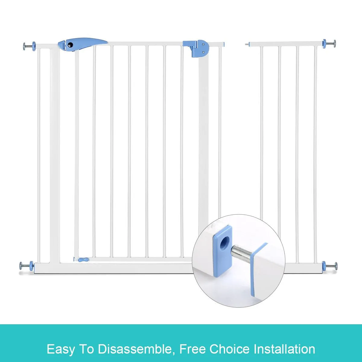 Baby Security Door Gates Child Play Pet Dog Extension Barrier Adjustable Stair
