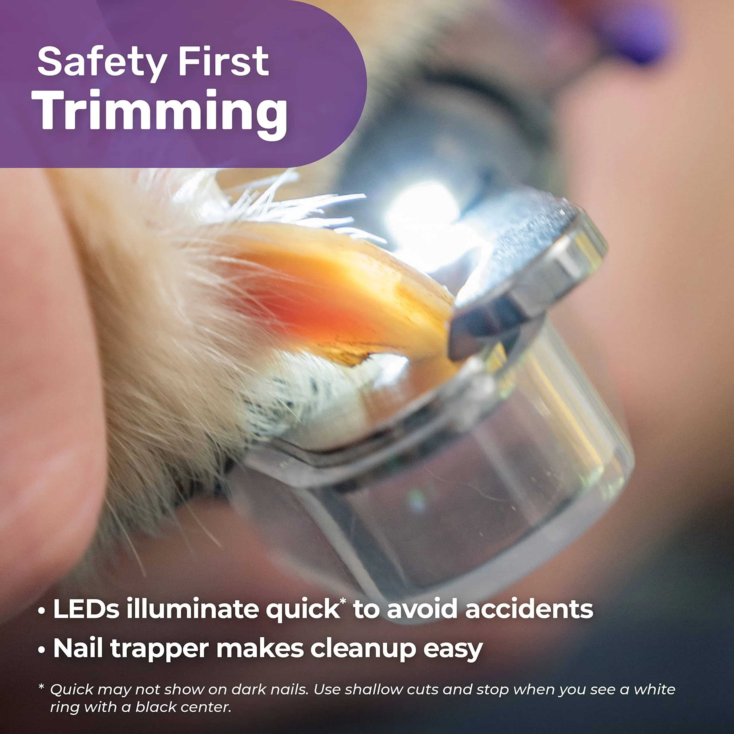 BaByliss Pro Pet LED Lighting Nail Clipper for Dogs and Cats - Large