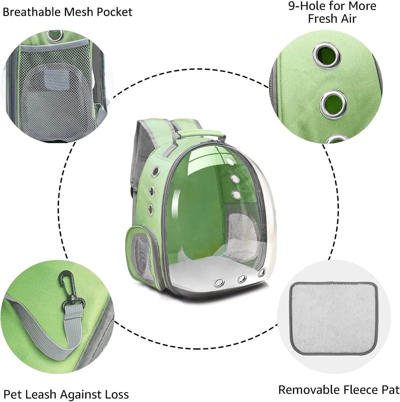 Backpack Carrier for Small Medium Dogs Cats, Airline Approved