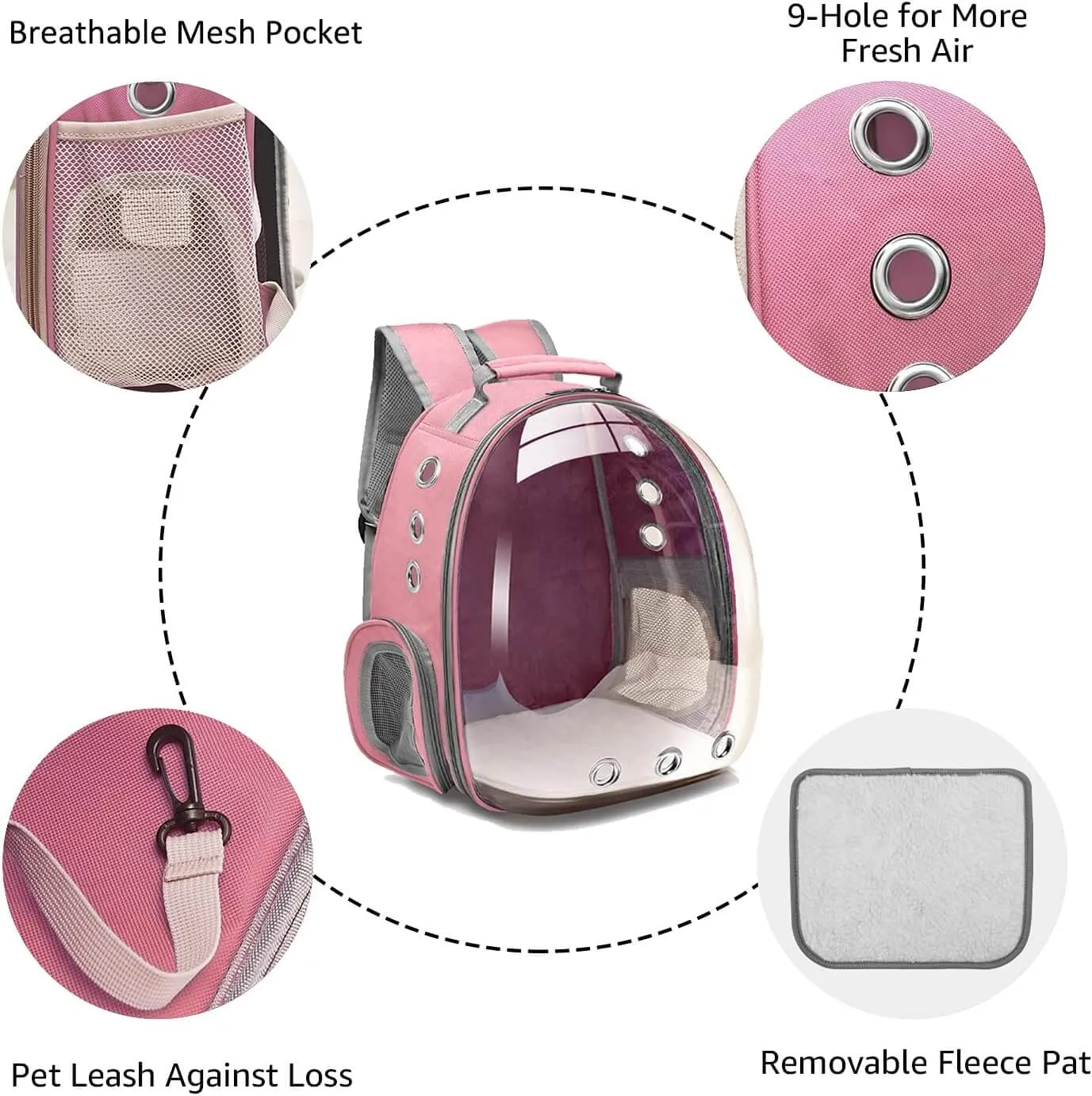 Backpack Carrier for Small Medium Dogs Cats, Airline Approved