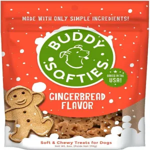 Buddy Biscuits Soft & Chewy Hioliday Gingerbread Dog Treats (6 oz)