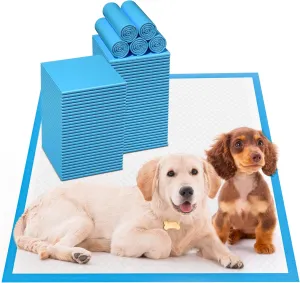 Bulubaky Upgrade Leak-Proof Pet Training and Puppy Pads, Jumbo 36"x36" Pee Pads for Dogs with Thicken Polymer Heavy Absorbency, Quick Dry Disposable Pee Pads for Cats Dogs Rabbit Parrots