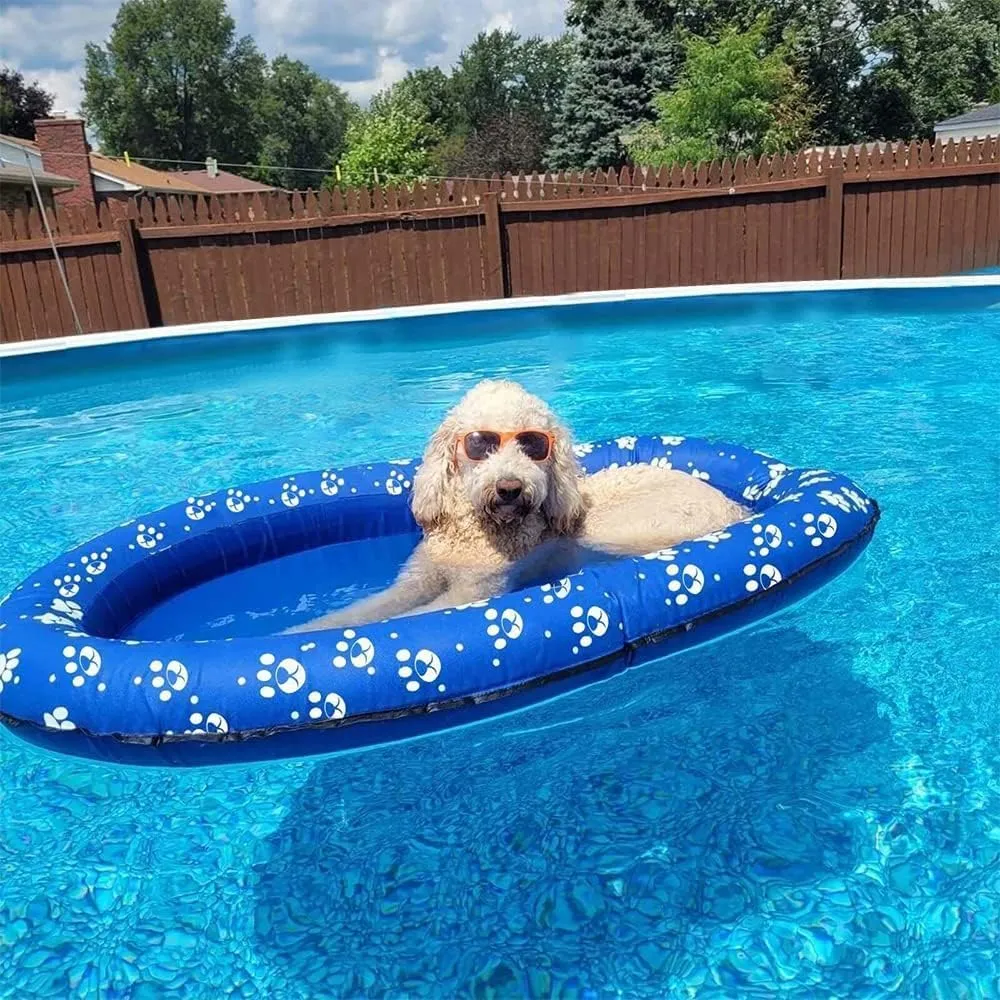 Dog Pool Float Inflatable Dog Floats for Pool Dog Floaties Swimming Pool Floats for Small Medium Large Dog Puncture Proof