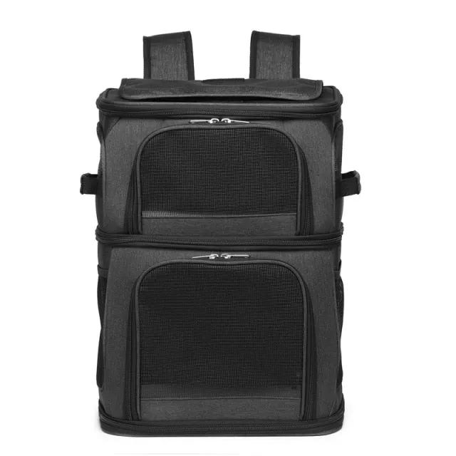 Double Layer Cat Carrier Backpack