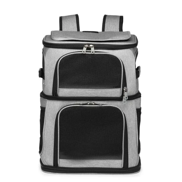 Double Layer Cat Carrier Backpack