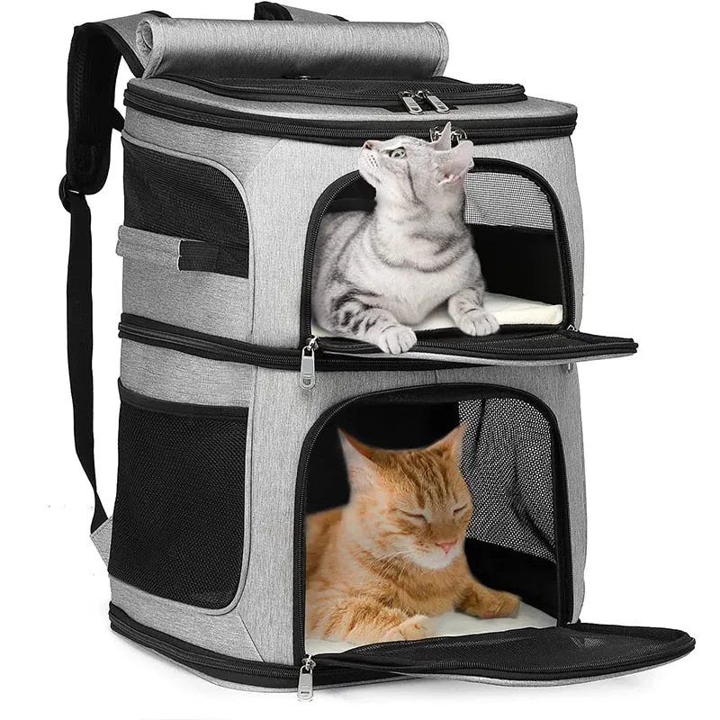 Double Layer Cat Carrier Backpack