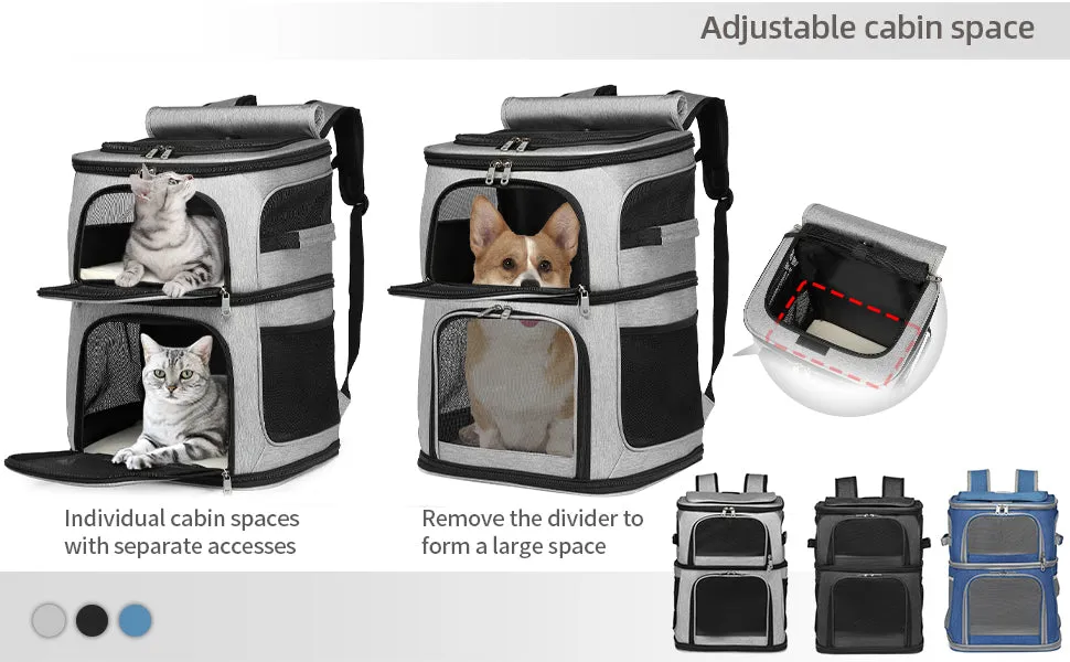 Double Layer Cat Carrier Backpack
