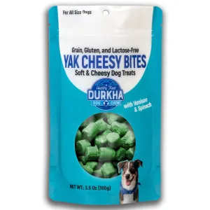 Durkha Yak Cheesy Bites Dog Venison & Spinach 3.5 oz