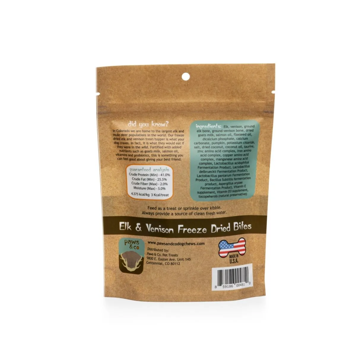 Elk & Venison Freeze Dried Bites