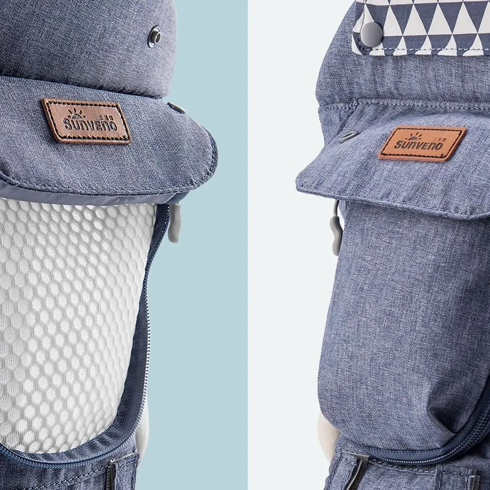 Ergonomic Breathable Baby Carrier with Hipseat