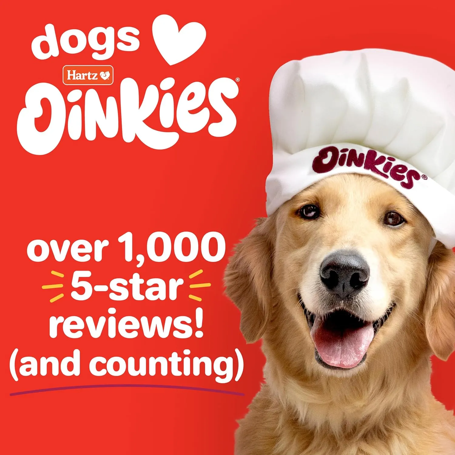 Hartz Oinkies Jerky Twists with Naturally Smoked Pork & Real Chicken Breast Dog Treats, Highly Digestible Long Lasting Dog Chews, 8 Count