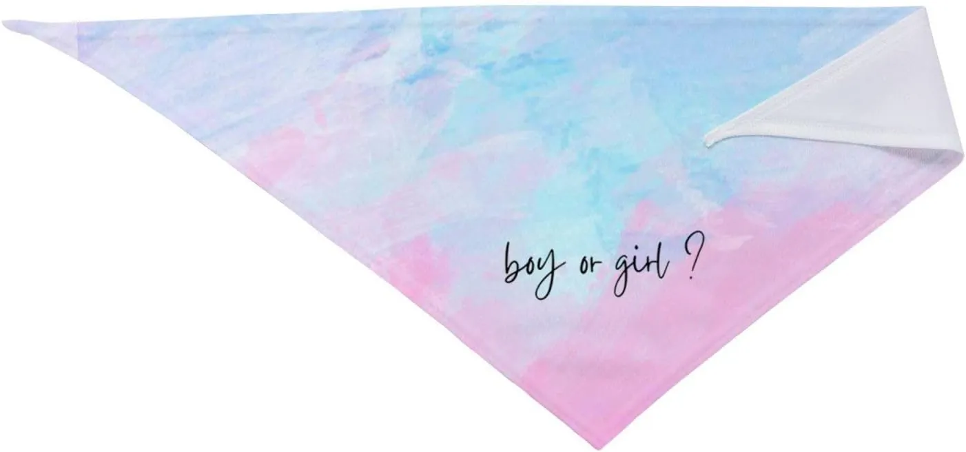 He Or She What Will It Be?Pregnancy Announcement, Gender Reveal,New Baby Shower,Reversible,Dog and Baby Gifts (Multicolor-1)