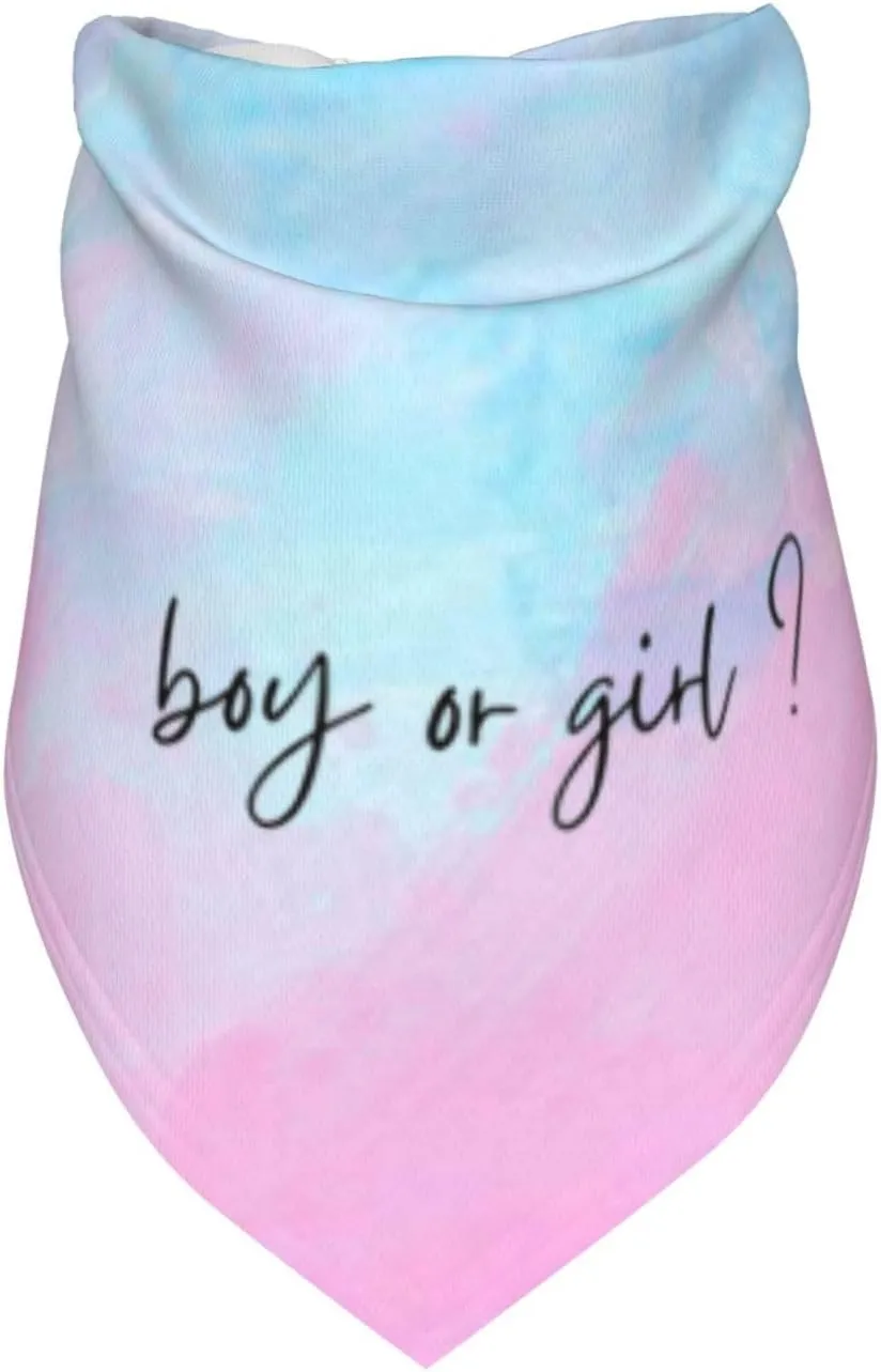He Or She What Will It Be?Pregnancy Announcement, Gender Reveal,New Baby Shower,Reversible,Dog and Baby Gifts (Multicolor-1)