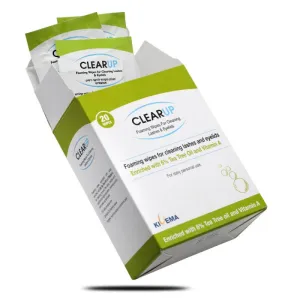 Kivema Ltd ClearUp Eyelid Wipes with 6% Tea Tree Oil - 20 Pieces