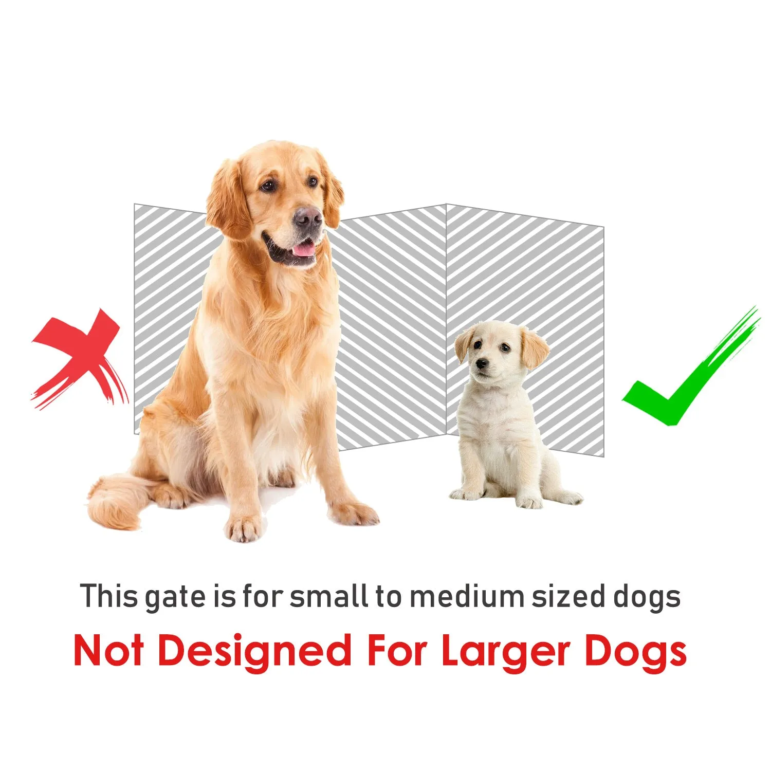 MDF Freestanding Expandable Pet Gate w/ Latched Door White