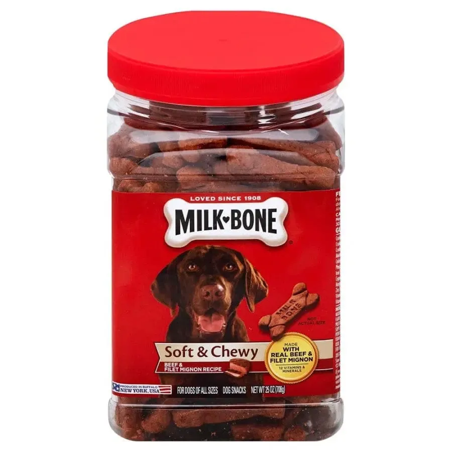 Milk-Bone Beef & Filet Mignon Recipe Chewy Dog Treats 1ea/5.6 oz