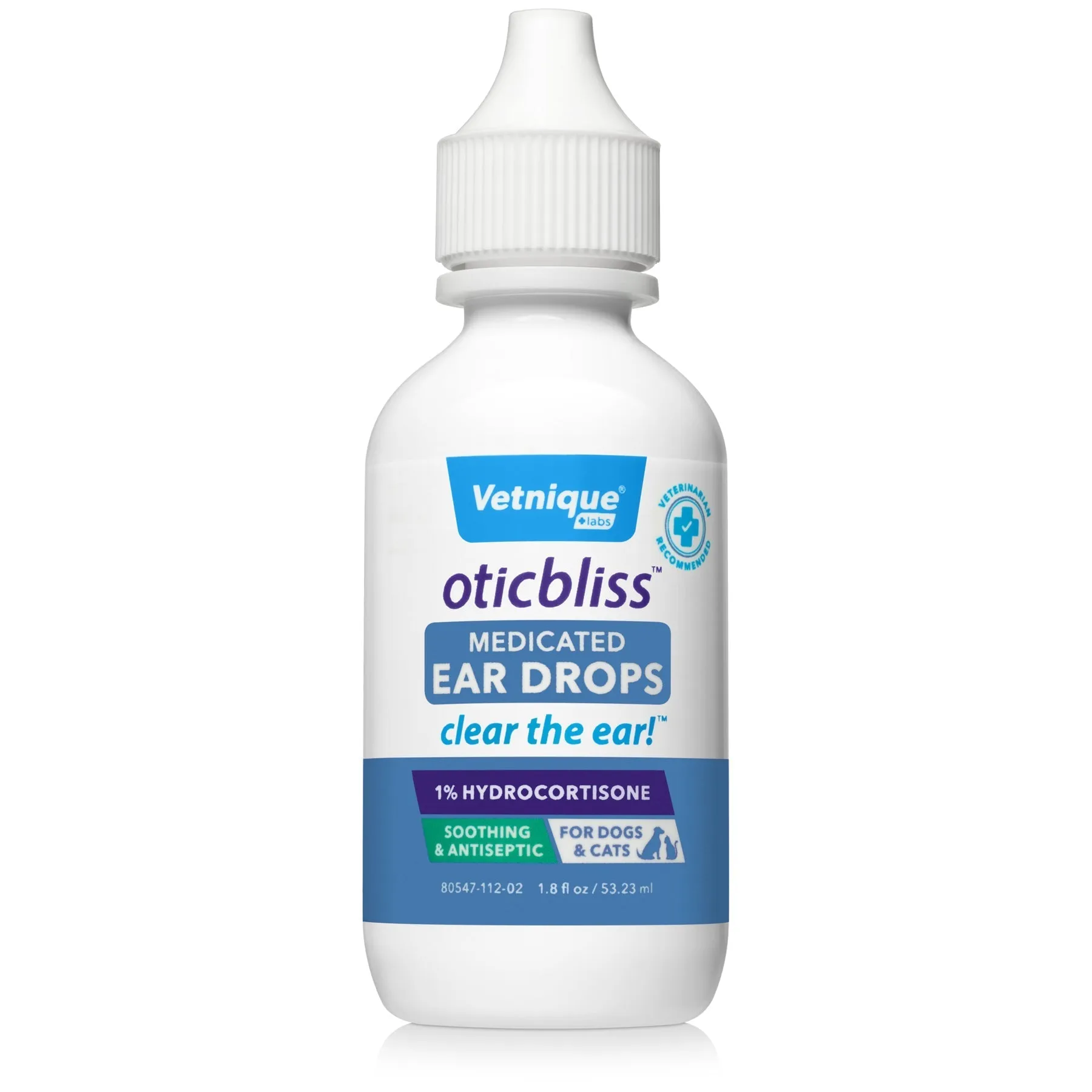 NEW Oticbliss Vet-Strength Pet Ear Drops with MicroSilver BG™