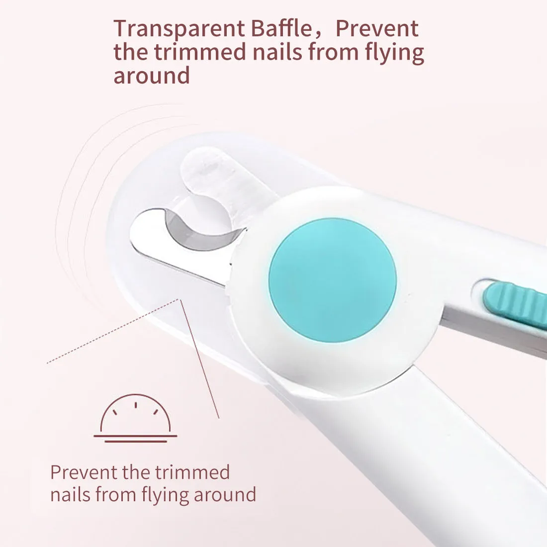 Pet LED Nail Clipper Dog Trimmer Hidden File Cutter Cat Puppy Rabbit Grooming
