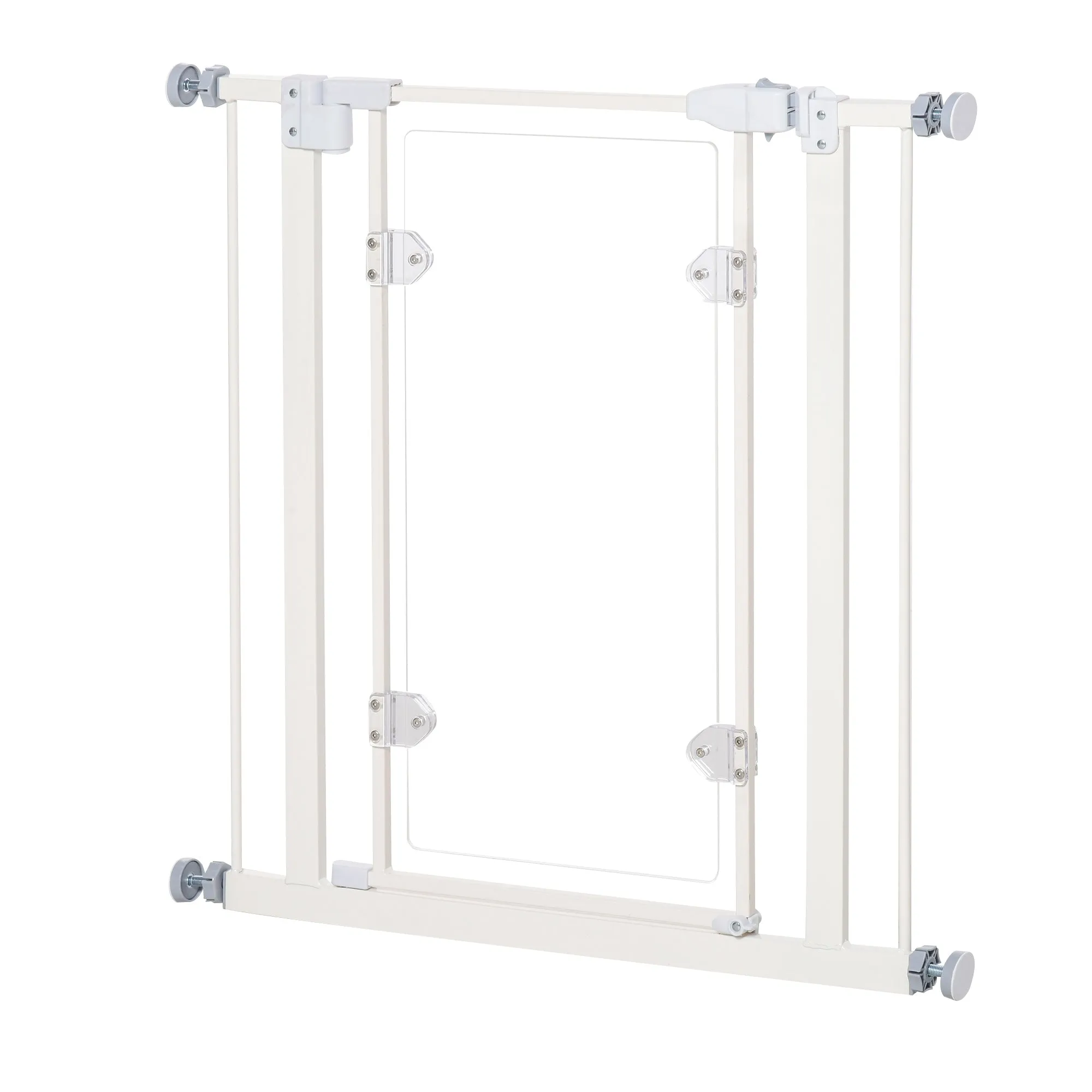 Pet Safety Gate Auto Close for Small Pet w/ Adjustable Screws 76.2 x 81.9cm