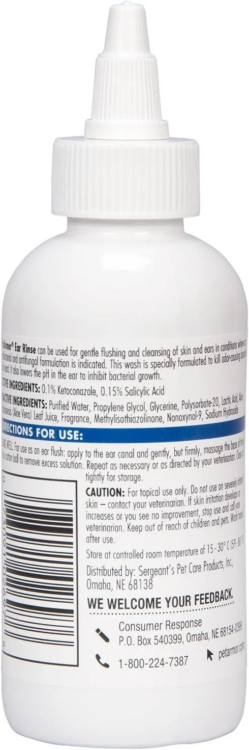 PetArmor Ear Rinse for Dogs & Cats, 4 oz