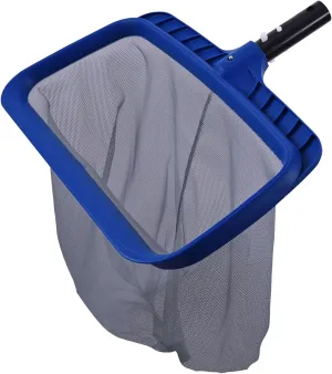 POOLAZA Pool Skimmer Net, Larger Capacity Pool Net Skimmer with Durable Deep Net, Sturdy Frame Pool Nets for Cleaning Effortlessly, High-Efficiency Pool Leaf Net with Easy Scoop Edges