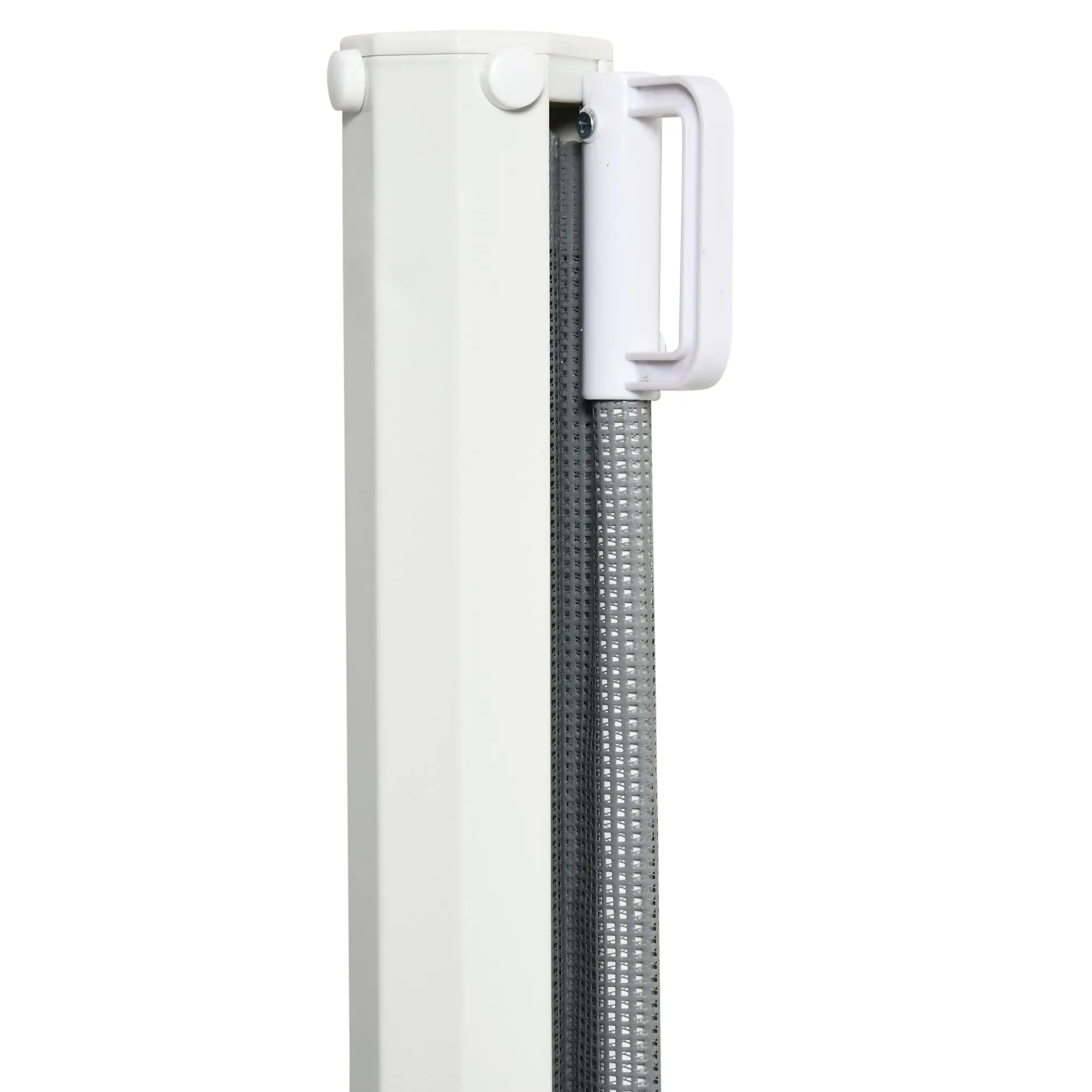 Retractable Dog Gate Stair Gate Safety Pet Barrier for Home Doorway Room Divider Stair Guard Grey 115L x 82.5H cm