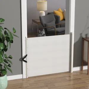 Retractable Dog Pet Safety Gate Barrier-White