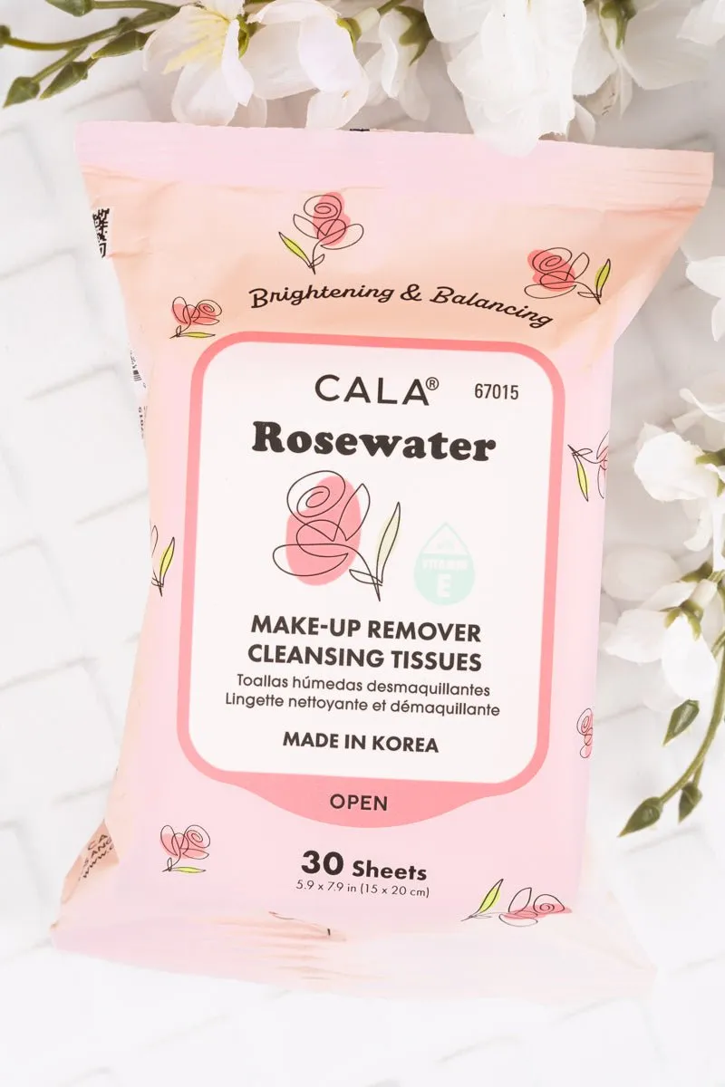 Rosewater Make-Up Remover Cleansing Tissues 30 Sheet Pack