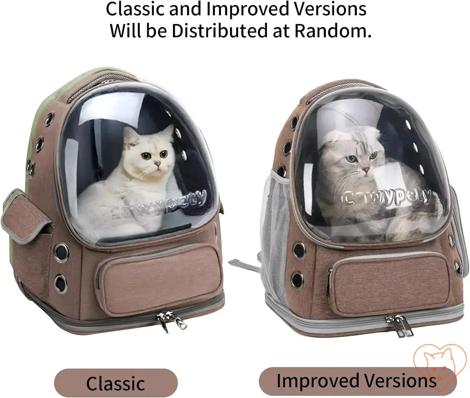 Transparent Folding Pet Carrier Backpack – Portable Travel Tote for Cats