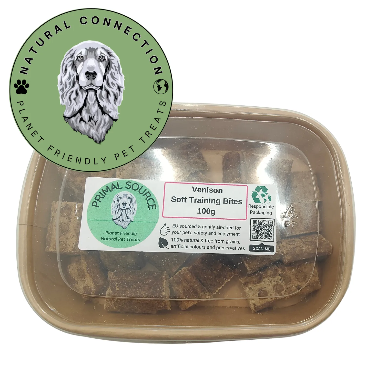 Venison Soft Training Bites | Single Protein, Hypoallergenic Bitesize Dog Treats by Natural Connection
