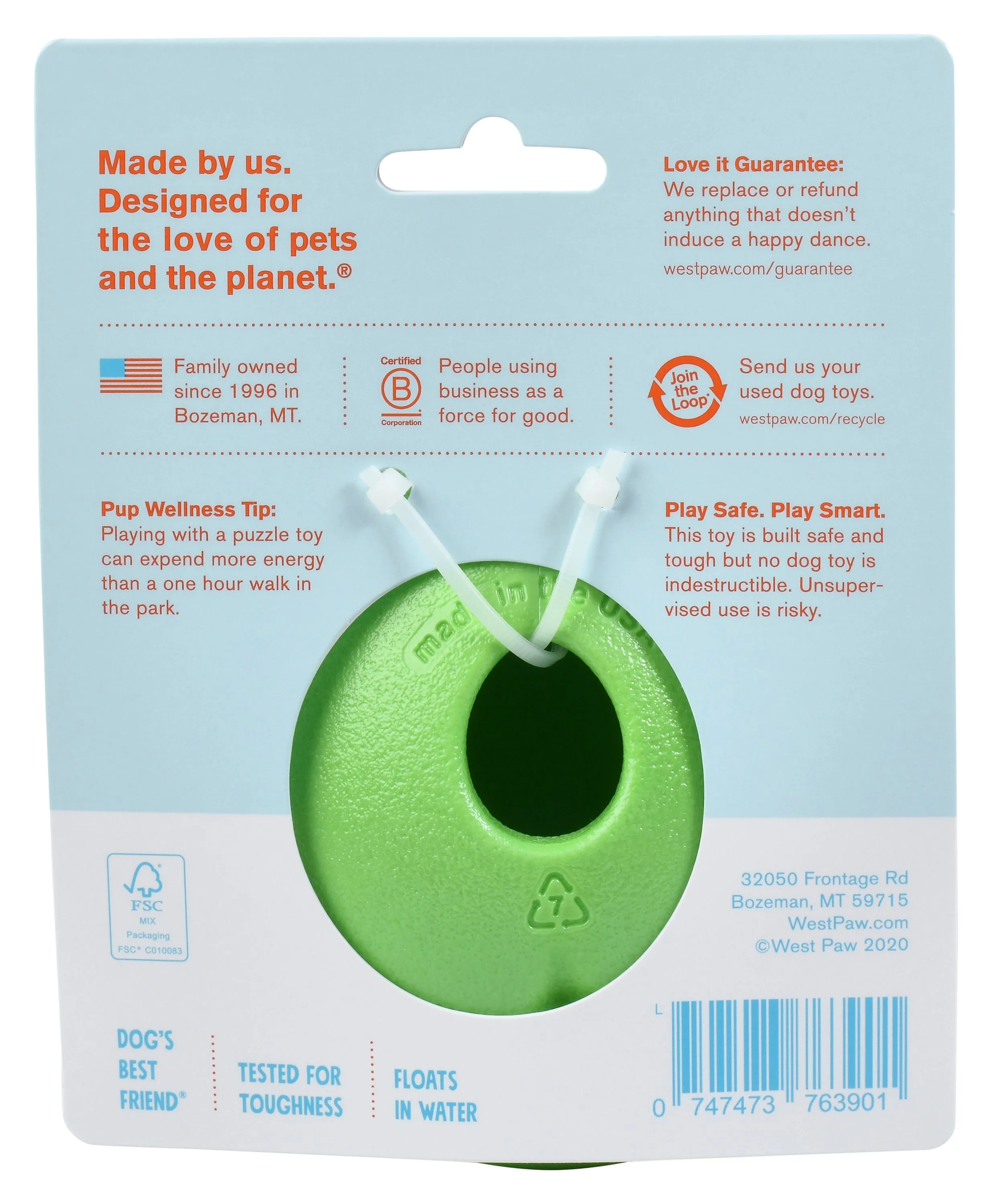 West Paw Rumbl Dog Toy