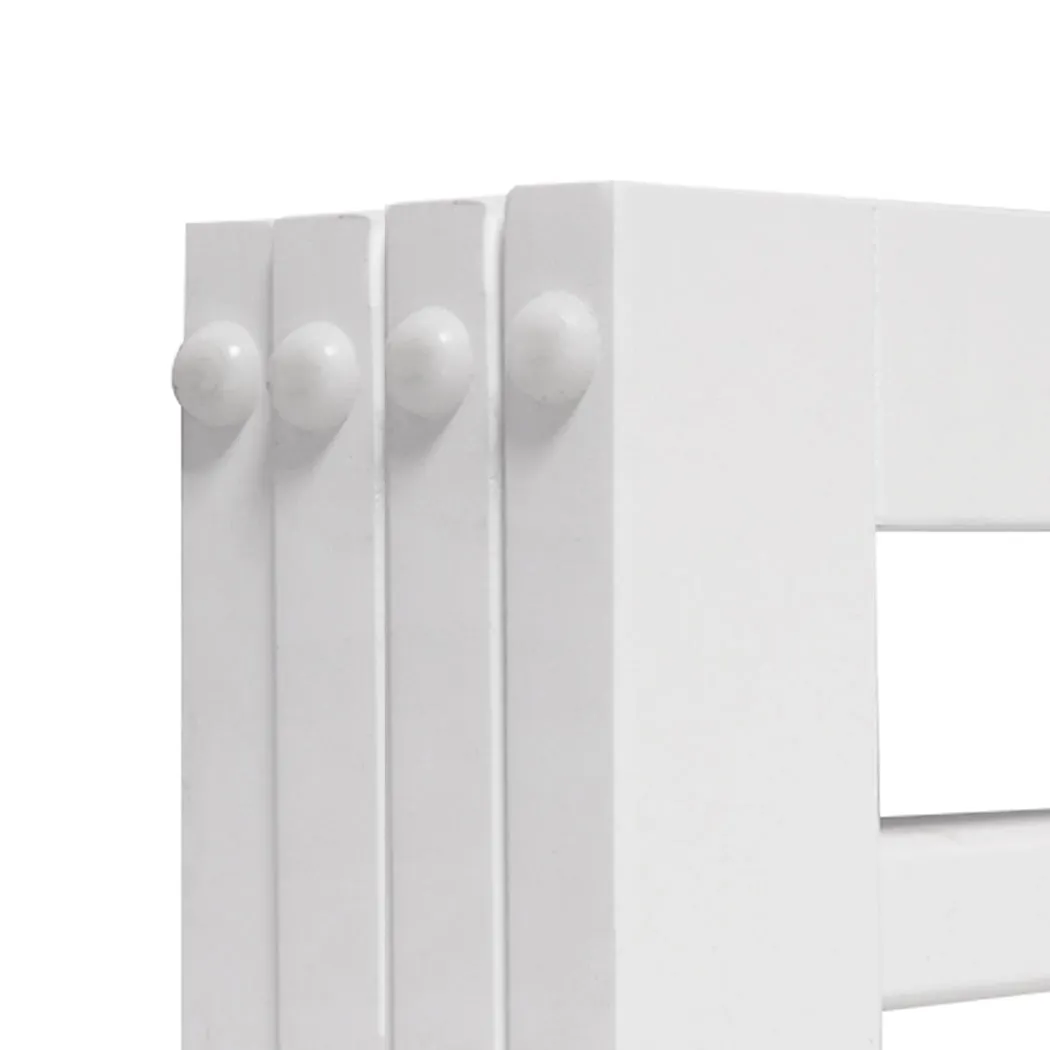 Wooden Pet Gate Dog Fence Safety Stair Barrier Security Door 4 Panels White - White