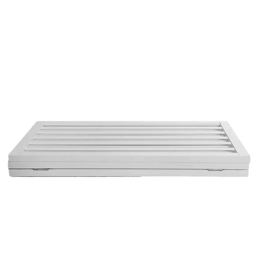 Wooden Retractable Pet Gate Dog Fence Barrier 3 Panel White