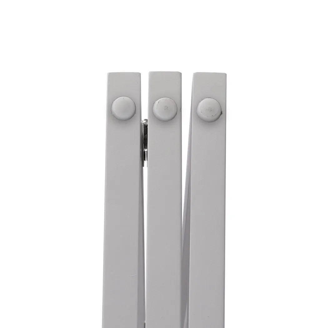 Wooden Retractable Pet Gate Dog Fence Barrier 3 Panel White