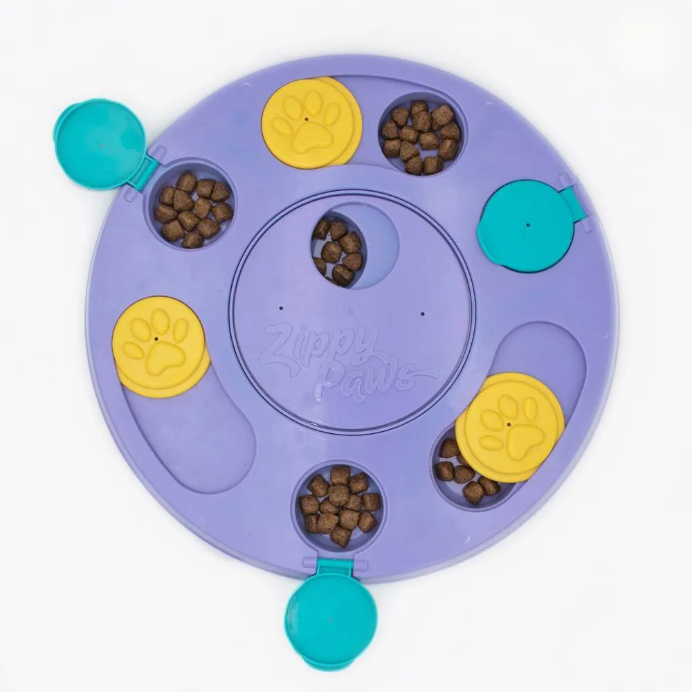 Zippy Paws SmartyPaws Puzzler Feeder Interactive Dog Toy - Purple